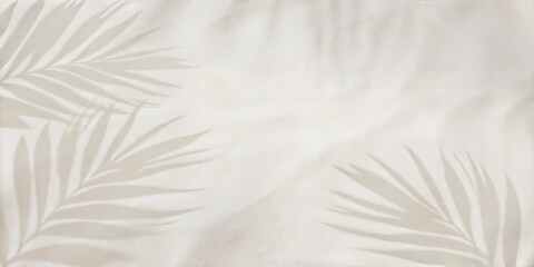 Obraz premium Elegant Sand Texture with Palm Shadows - Sophisticated Summer Design Background