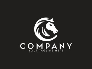 Horse Logo Design, Horse Logo  Vector Concept, Horse Logo Vector Design  Template, Horse Logo Horse Logo Vector Illustration 
