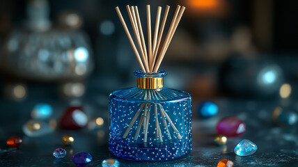 Fototapeta premium Minimalist Glass Reed Diffuser
