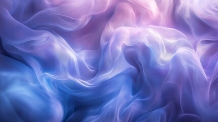Obraz premium Abstract ethereal flowing colors, dreamy pastel hues, soft pinks and blues, serene artistic design