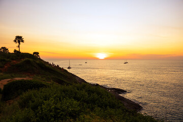 Phuket View Point of Sunset Phrom Thep Cape Thailand
