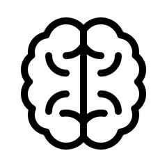 Brain line icon