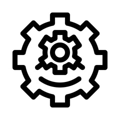 Gear line icon