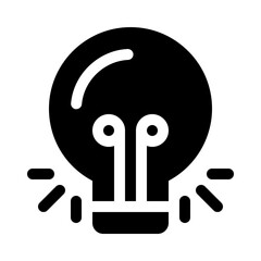 Light Bulb glyph icon