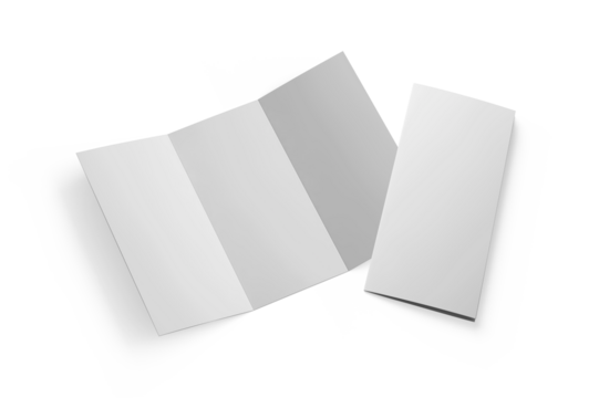 Marketing business trifold brochure mockup