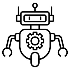 robotic single icon