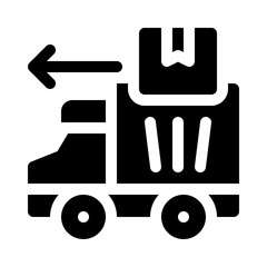 Delivery Truck glyph icon