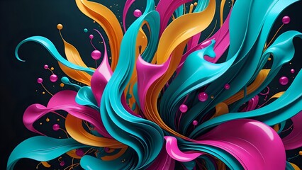 abstract background with swirls