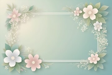 Floral Invitation card design 