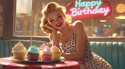 Vintage Birthday Radiance