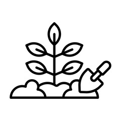 Fototapeta premium Planting Icon