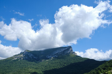 mountain Castillo Mayor in the Aragonese Pyrenees, Sobrarbe, Aragon.