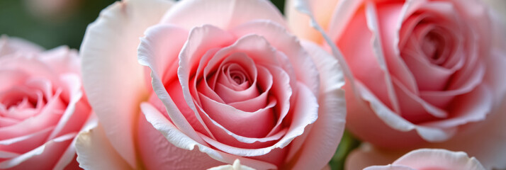 Fototapeta premium A bouquet of pink roses