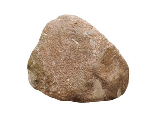 wet granite stone isolated on white background