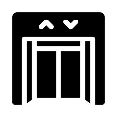Elevator glyph icon