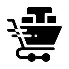 Shopping Cart glyph icon