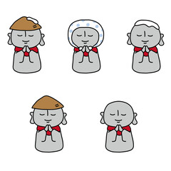 笠地蔵のお地蔵様セット