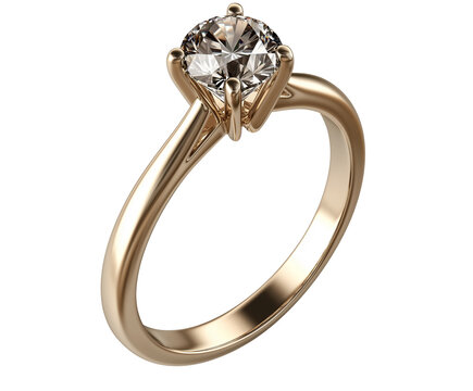 golden ring with diamonds
