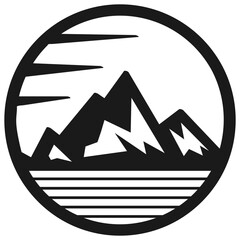 montain logo vector illustration design