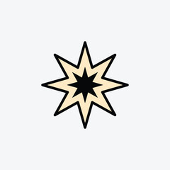 Obraz premium christmas north star icon