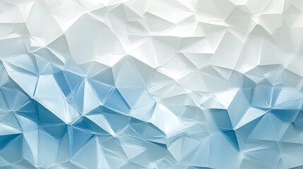 Abstract Blue and White Crystal Geometric Background