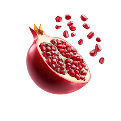 Juicy Pomegranate with Fragrant Seeds and Vibrant Colors Showcasing Nature's Bounty