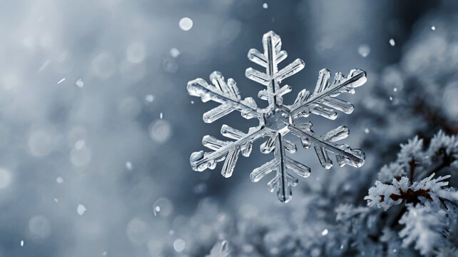 nowflakes closeup. Macro photo. The concept of winter, cold, beauty of nature