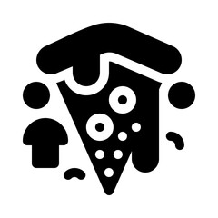 Pizza Slice glyph icon