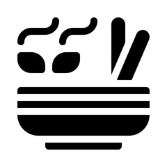 Soup Bowl glyph icon