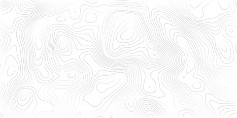 Abstract black and white topographic contours lines of mountains. Topography map art curve drawing. vector illustration.