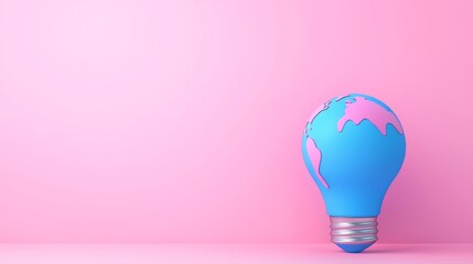 Symbolizing energy efficiency in climate change solutions is a light bulb with earth inside.