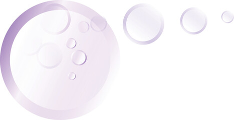 Vector abstract background. Round spots and balls on other colours background. Design template for banner, card, cover, poster.