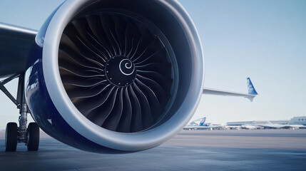 Airplane Engine Close Up  Turbine  Jet  Aviation  Travel