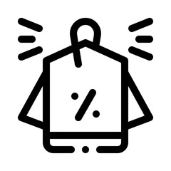 Discount Tag line icon