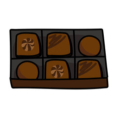 6粒入りの高級チョコレート