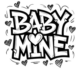 Obraz premium Baby shower set. Cute invitation cards for baby shower party. 