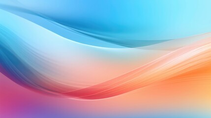 Abstract Colorful Waves Design Pastel Hues Background