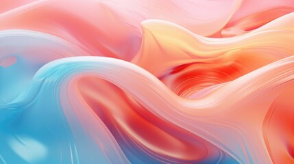 Fototapeta premium Abstract Pastel Swirls of Color Fluid Design