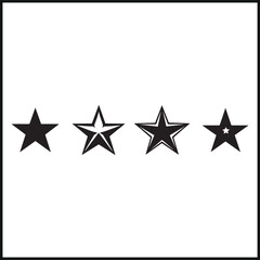 Obraz premium Star Silhouette, Cosmic Vector Collection