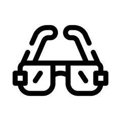 Sunglasses line icon