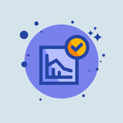 Analyst flat illustration. Research signs vector illustration.