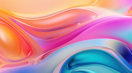 Fototapeta premium Abstract Colorful Swirls of Liquid Motion Design