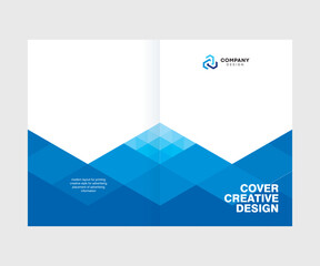 Cover design for presentations and advertising, creative layout of booklet cover, catalog, flyer, fashionable background for text and photo