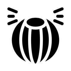 Beach Ball glyph icon