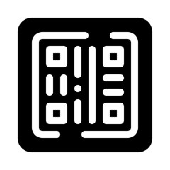 Barcode Scanner glyph icon