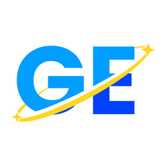 GE Combination letter logo orbit style