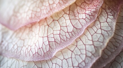 Fototapeta premium Delicate Pink Petals with Intricate Veins and Textures