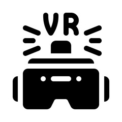 Virtual Reality glyph icon