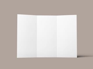 Marketing trifold brochure Mockup