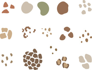 Abstract vector spots, Vector illustration for design, print, pattern, isolated on white background